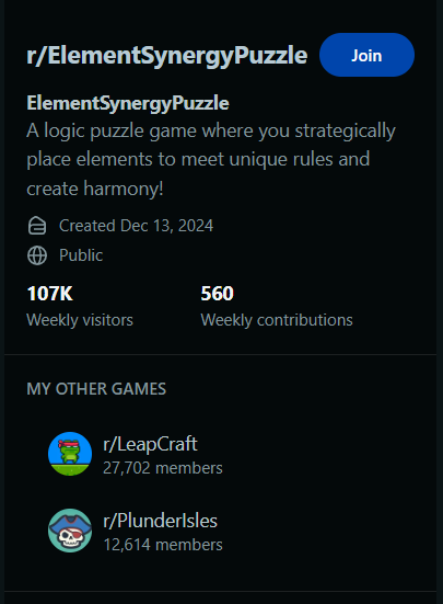 Element Synergy Puzzle
